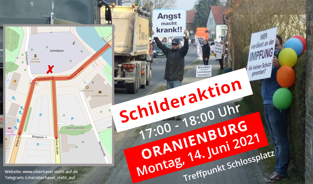14.06.2021 Schilderaktion in Oranienburg